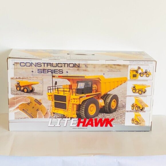 New in Box-LiteHawk RC Dump Truck w/Rechargable Battery and AC Power Supply - Picture 6 of 16